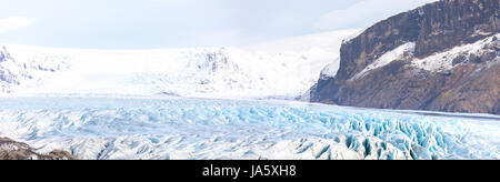 Le parc national de Skaftafell Glacier Islande Panorama Banque D'Images