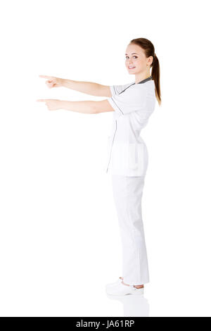 Médecin, médecin, infirmier, médecin, le geste médical, les humains, les êtres humains, Banque D'Images