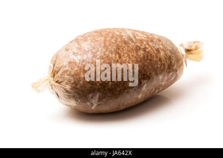 Haggis écossais traditionnel, isolated on a white background studio. Banque D'Images