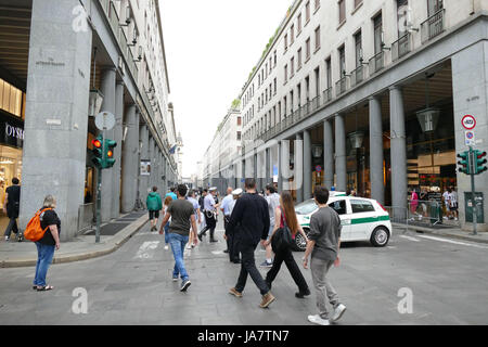 TORINO. Nelle foto il pre Partita Juventus vs Real, Piazza S.Carlo. Banque D'Images