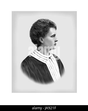 Marie Sklodowska Curie, 1867 - 1934, le polonais né français physicien, chimiste Banque D'Images