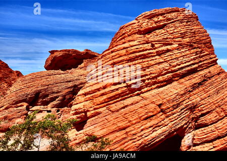 Grand Canyon Rim de l'Ouest, désert du Nevada, USA Banque D'Images