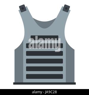 Paintball Vest, icône de style plat Illustration de Vecteur