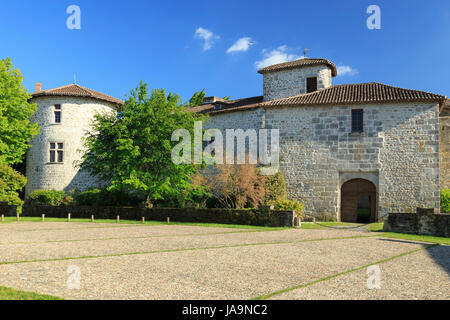 France, Haute Vienne, Mortemart, étiqueté Les Plus Beaux Villages de France (Les Plus Beaux Villages de France), le château Banque D'Images