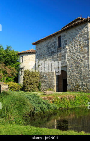 France, Haute Vienne, Mortemart, étiqueté Les Plus Beaux Villages de France (Les Plus Beaux Villages de France), le château Banque D'Images