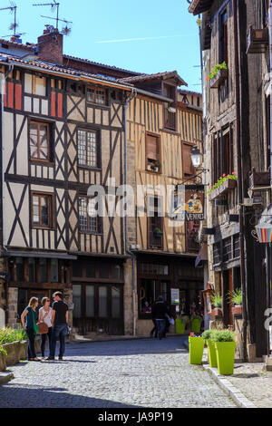 France, Haute Vienne, Limoges, Boucherie street dans le quartier Chateau Banque D'Images