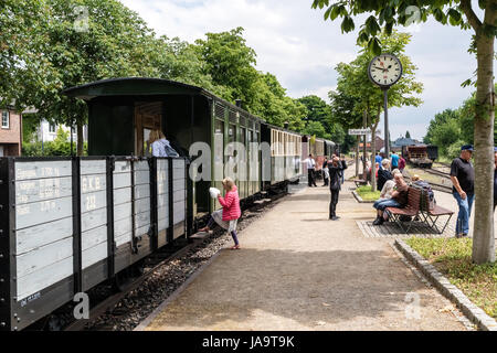 Train à vapeur historique - 4 juin 2017 - Schierwaldenrath, Gangelt, Selfkant, North Rhine Westphalia, NRW, Germany, Europe Banque D'Images