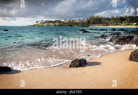 Une journée d'été à Napili Bay, Maui, Hawaii. Banque D'Images