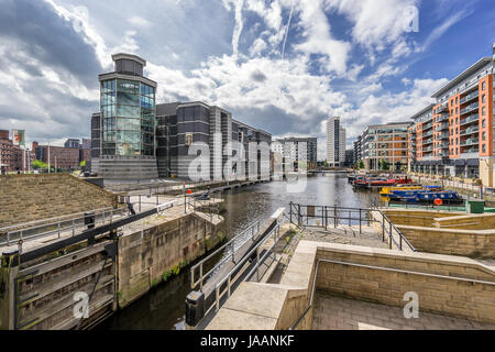 Dock Leeds anciennement Clarence Dock, au centre de Leeds Banque D'Images