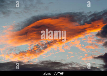 Photo de l'ciel rose - gloaming Banque D'Images