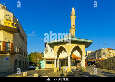 TEL-AVIV, ISRAEL - 02 juin 2017 : La Mosquée Mahmadiyya à Jaffa, maintenant partie de Tel-Aviv-Yafo, Israël Banque D'Images