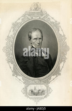 C Antique1860 gravure, Henry Clay. Henry Clay, Sr (1777-1852) était un avocat et homme d'État, semoir, et l'orateur, qui représentait le Kentucky qualifiés tant dans le sénat des États-Unis et de la Chambre des Représentants. SOURCE : gravure originale. Banque D'Images