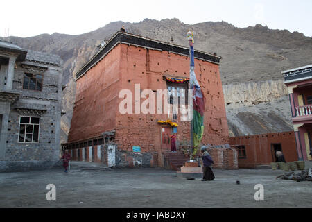 Ancien monastère dans Kagbeni, Népal Banque D'Images