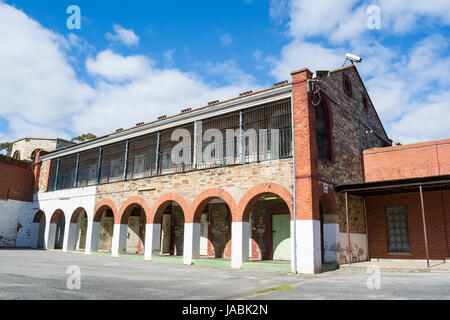 Adélaïde, Australie du Sud, Australie - le 14 août 2016 : condamné à quatre cellules de cour. L'ancienne prison historique Adelaide Banque D'Images