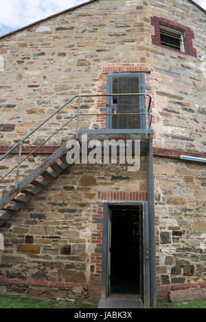 Adélaïde, Australie du Sud - le 14 août 2016 : construction de la vue externe des cellules de détention provisoire à l'ancienne prison historique Adelaide Banque D'Images