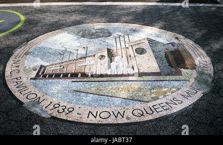 Mosaïque - Flushing Meadows Corona Park Banque D'Images