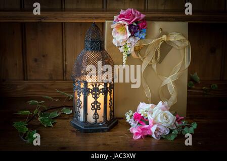 Arrangement de fleurs de noël Banque D'Images