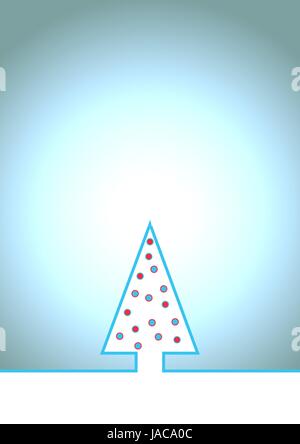 Bleu clair avec hintergund de noël arbre de Noël Banque D'Images