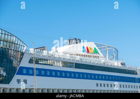 SPLIT, CROATIE - 15 MAI 2017 : navire de croisière aida l'ancre dans le port de Split/ Croatie Banque D'Images