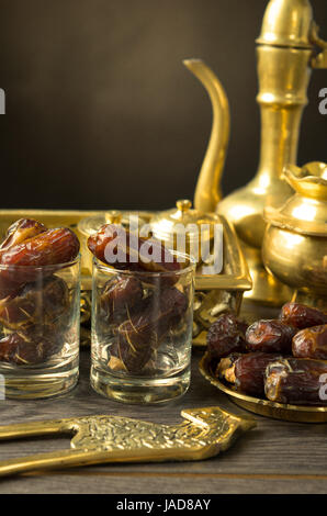 Ramadan food également connu sous le nom de kurma , dates Palm Banque D'Images