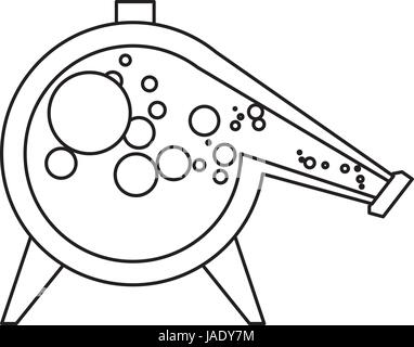 Ballon de distillation chimie Illustration de Vecteur