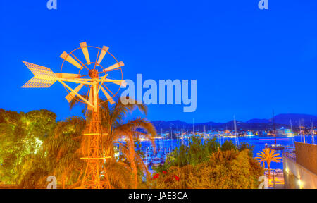 Ibiza San Antonio Abad Sant Antoni Portmany coucher du soleil à Iles Baléares Banque D'Images