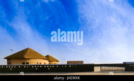 Abris (Eco Camp) / Architecture à grand Rann de Kutch (Rann Utsava), Gujarat, Inde Banque D'Images