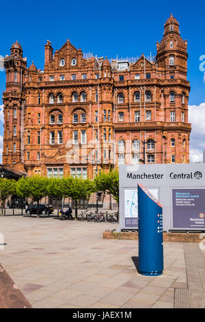 Midland Hotel, Manchester Central, Manchester, Angleterre, Royaume-Uni Banque D'Images