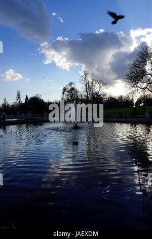 Hyde Park Oiseaux Fontaine Banque D'Images