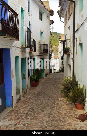 Ain un village de montagne dans le Parc Naturel de Serra d'Espada dans la province de Castellon, Espagne Banque D'Images