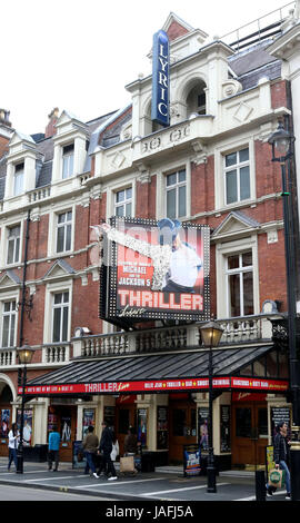 5 juin 2017 - Le Lyric Theatre est un théâtre du West End sur Shaftesbury Avenue dans la ville de Westminster. Banque D'Images