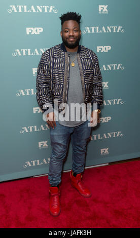 New York, États-Unis. Le 05 juin, 2017. Stephen Glover assiste à l'Atlanta pour votre examen de dépistage par FX Network à Zankel Hall Carnegie Hall Crédit : Lev Radin/Pacific Press/Alamy Live News Banque D'Images