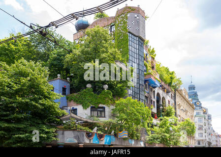 Projet d'habitation Hundertwasser, Vienne, Autriche Banque D'Images