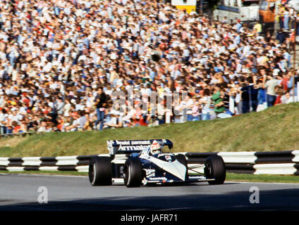 Brabham BT52, Nelson Piquet. 1983 GP d'Europe Brands Hatch, 25/9/1983. Banque D'Images