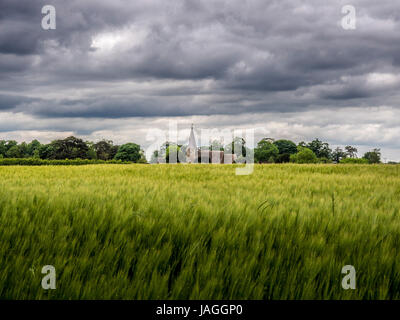 L'église de St Cuthbert, Sessay, North Yorkshire, UK. Banque D'Images