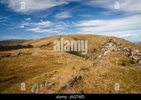 Helvellyn est une montagne dans le Lake District, le point le plus élevé de la gamme Helvellyn. Ses une Wainwright Banque D'Images