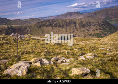 Helvellyn est une montagne dans le Lake District, le point le plus élevé de la gamme Helvellyn. Ses une Wainwright Banque D'Images