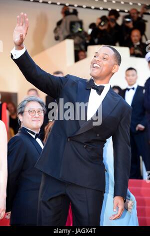 Will Smith, membre du jury en arrivant sur le tapis rouge pour le film 'Ismael's Ghosts" (Les fantômes d'Ismael) 70e Festival de Cannes Mai 17, 2017 Photo Jacky Godard Banque D'Images