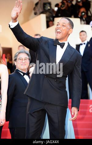 Will Smith, membre du jury en arrivant sur le tapis rouge pour le film 'Ismael's Ghosts" (Les fantômes d'Ismael) 70e Festival de Cannes Mai 17, 2017 Photo Jacky Godard Banque D'Images