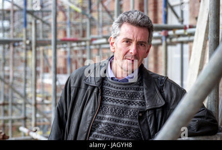 Le magnat de l'immobilier et homme Nicholas van Hoogstraten, Hamilton Palace, l'hôtel particulier construit sur la succession en Uckfield Banque D'Images