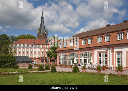 Allemagne,Hesse Hesse du sud,bois,brook ode,er,Vieille Ville,décompte à Erbach,lock,jardin d'agrément, Banque D'Images