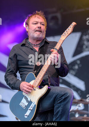 Mark Chadwick de la scène au Festival niveleurs Wychwood, Cheltenham, UK Banque D'Images