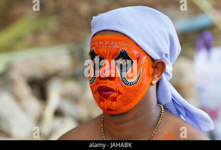 Theyyam artiste Banque D'Images