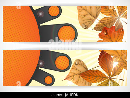 Vente d'automne. Brochure d'entreprise. Vector Illustration. Eps 10. Banque D'Images