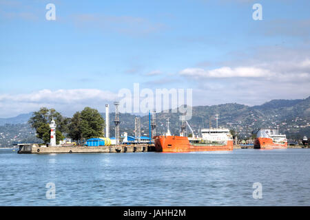 Port de mer. Batumi, Géorgie Banque D'Images