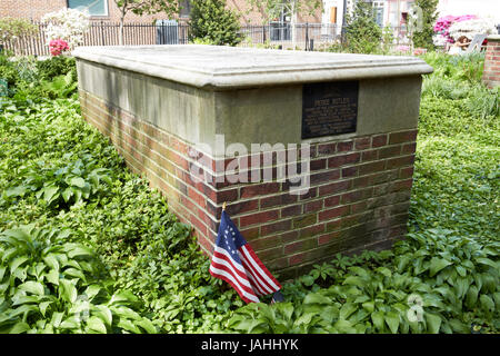 Pierce butler tombe au cimetière Christ church Philadelphie USA Banque D'Images