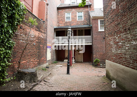 Tribunal hors bladens elfreths alley dans la vieille ville de Philadelphie, USA Banque D'Images