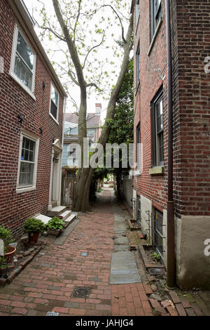 Tribunal hors bladens elfreths alley dans la vieille ville de Philadelphie, USA Banque D'Images