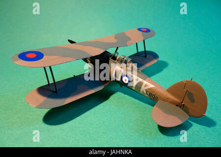 1/72 AIRFIX maquette d'une MkI Gloster Gladiator Banque D'Images
