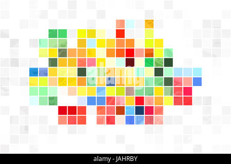 Blocs colorés abstract background Banque D'Images